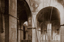Вид на хоры и своды Софийского собора (1880)