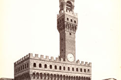 Firenze.   Palazzo Vecchio. Палаццо Веккьо расположен на площади Синьории в Флоренции (1852)