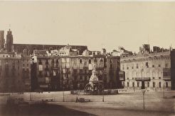 Plaza del Palacio de la Reina de Barcelona (1858)