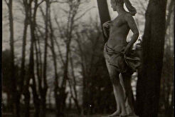Вид на статую «Нимфа воздуха» в Летнем саду (1900)