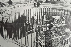 Устройство фундамента Останкинской телебашни (1962)