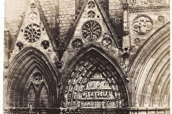 Cathédrale de Bayeux. Portail de gauche (1850)