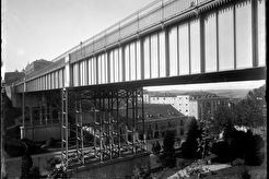 El viaducto sobre la Calle Segovia (1860)