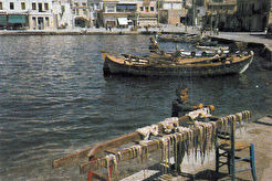 Boat harbour, Chania (1980)