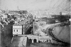 View from the Franz-Josefs-Kaserne to Rotenturmtor (1855)