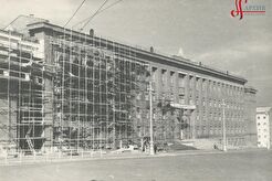 Строительство нового учебного корпуса Горного института (1960)