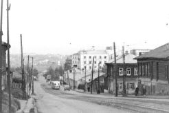 Улица Максима Горького, вид с сторону ул. Октябрьской (1960)