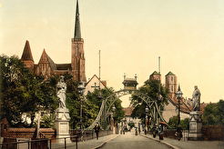 Breslau. Dombrücke & Kreuzkirche (1895)