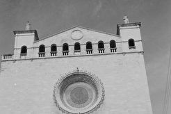 Palma de Mallorca. Convento de San Francisco : Fachada de la basílica (1958)