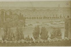 Quai du Louvre et la galerie du Bord-de-l'Eau, palais du Louvre (1850)