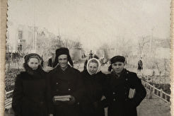 Сальск, старшеклассники на улица Ленина (1951)