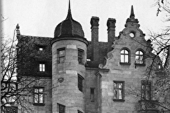 Landhaus Hildenbrand von der Gartenseite aus gesehen (1881)