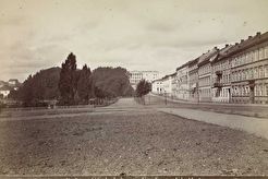 Karl Johans gate, Studenterlunden, Slottet (1869)