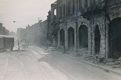 Вуліца Савецкая у бок скрыжавання з Энгельса (1941)