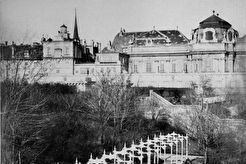 Blick auf die Hofbibliothek und den Augustinergang (1850)