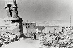 Хиросима после взрыва. Улица Белая дорога (1945)