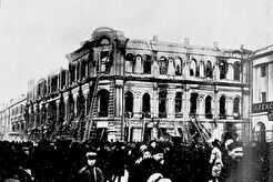 Магазин Мюр и Мерилиз после пожара (1900)
