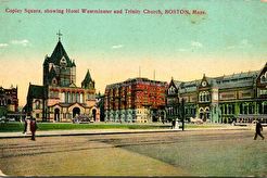 Copley Square. Hotel "Westminster". Trinity Church (1900)