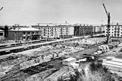 Академгородок, строительство на Морском проспекте (1960)