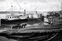 Пароходная пристань в Бийске (1900)