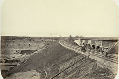 Мост и насыпь через реку Сходня (1864)