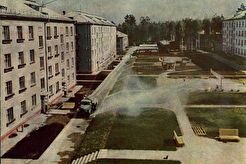 Двор в Академгородке (1960)