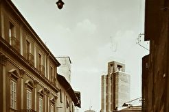 Imola, Via Emilia e Casa del Fascio (1933)