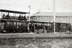 Трамвайный поезд на Рыбнорядской (1900)