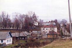 Вид от Никольского собора на Успенский собор (1990)