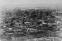 “Early photographic view of Washington, D.C. from the Capitol, looking northwest. (1863)