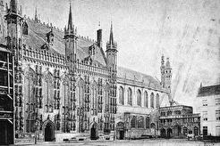Bruges. Place du Bourg. Hôtel de Ville (1890)
