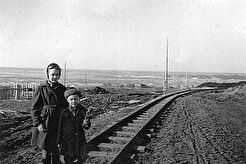 Узкоколейка из кирпичного завода в карьер (1959)