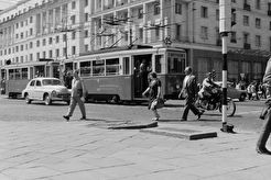 Skrzyżowanie Alei Jerozolimskich i ul. Kruczej (1960)