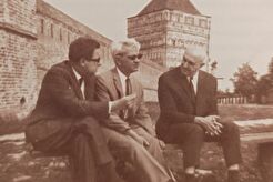 Президент АН СССР М. В. Келдыш и президент АН НРБ Ангел Балевский (1960)