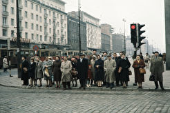 Skrzyżowanie Alei Jerozolimskich i ul. Kruczej (1960)