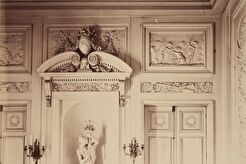 Hôtel de Crillon : Détail du décor mural de la salle à manger (1880)