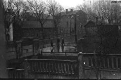 Колхозная улица в районе виадука в дождь (1960)