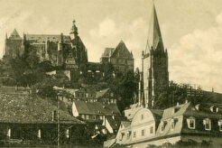 Marburg – Landgrafenschloss und Lutherische St. Marien (1900)