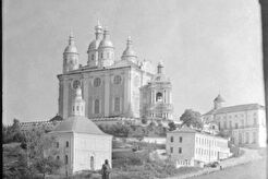 Вид на памятник М.И. Кутузову и Соборную гору (1960)