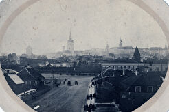 Вид на город со стороны Нарвского шоссе (1873)