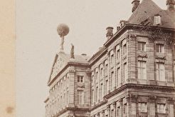 De achterzijde van het Koninklijk Paleis (1859)