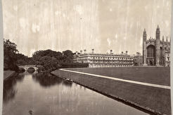 Cambridge. Clare College and King's College (1865)