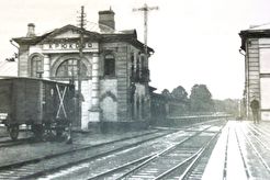 Вид с платформы на станции Крюково (1910)