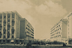 Перекресток проспекта Сталина и улицы Красноармейской (1940)