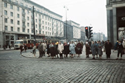 Skrzyżowanie Alei Jerozolimskich i ul. Kruczej (1960)