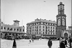 Casablanca. Place de France, le bâtiment de la Compagnie générale de transports et tourisme, l'hôtel Excelsior (1921)