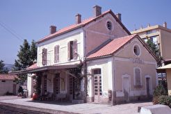 Calvi. La gare des Chemins de Fer de Corse (1981)
