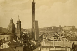 Le due torri. Bologna. (1860)