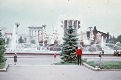 Возле фонтана "Дружба народов" (1970)