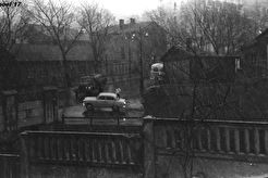 Колхозная улица в районе виадука в дождь (1960)